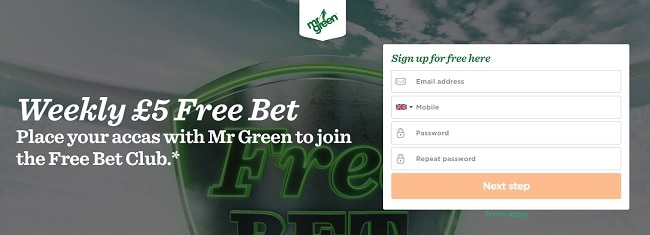 loyalty scheme at Mr Green