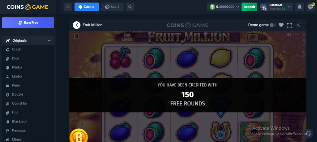 coins game slots